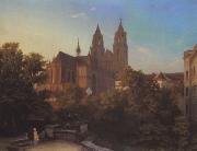 Hermann Gemmel View of the Cathedral of Magdeburg USA oil painting artist